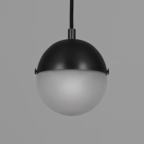 Molecule Pendant Light in Black Gunmetal finish with transparent glass.