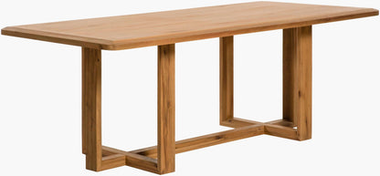 Side view of Northbank Dining Table highlighting the minimalist modern design.