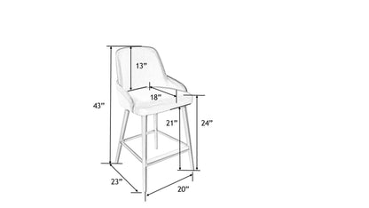 SURYA Peregrine Counter Stool 2 Piece