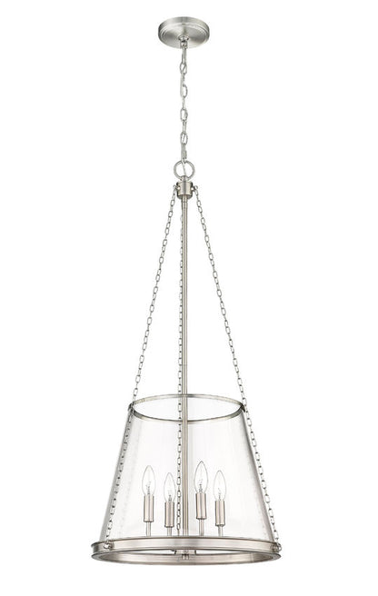 prescott pendant light brushed nickel full-length product image.