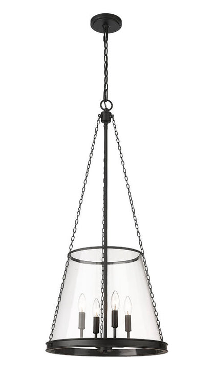 prescott pendant light matte black full-length pendant image.