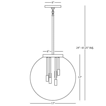 ROBERT ABBEY Zoltan Pendant Light - Echo Dining