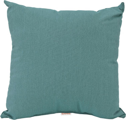 Cast Breeze LuxCraft 19" Throw Pillow in soothing blue-green, crafted from stain-resistant Sunbrella® fabric.